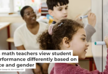 Teachers hold different views on why girls are good at math than they do for boys. Maskot via Getty Images